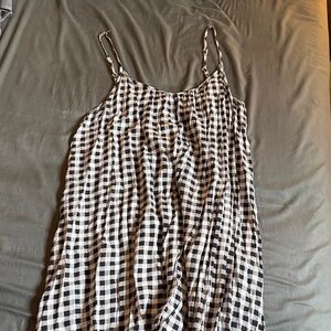 Carly Jean Los Angeles Black and White High Low Dress